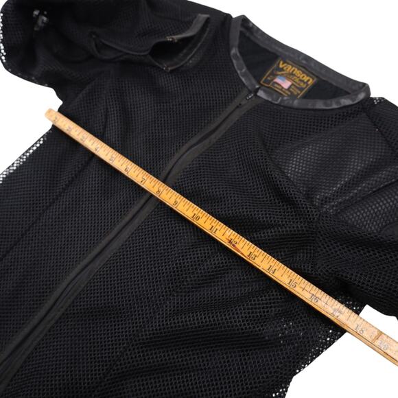 Vintage Vanson Leathers Mesh Armor Padded Riding Jacket - Picture 7 of 9